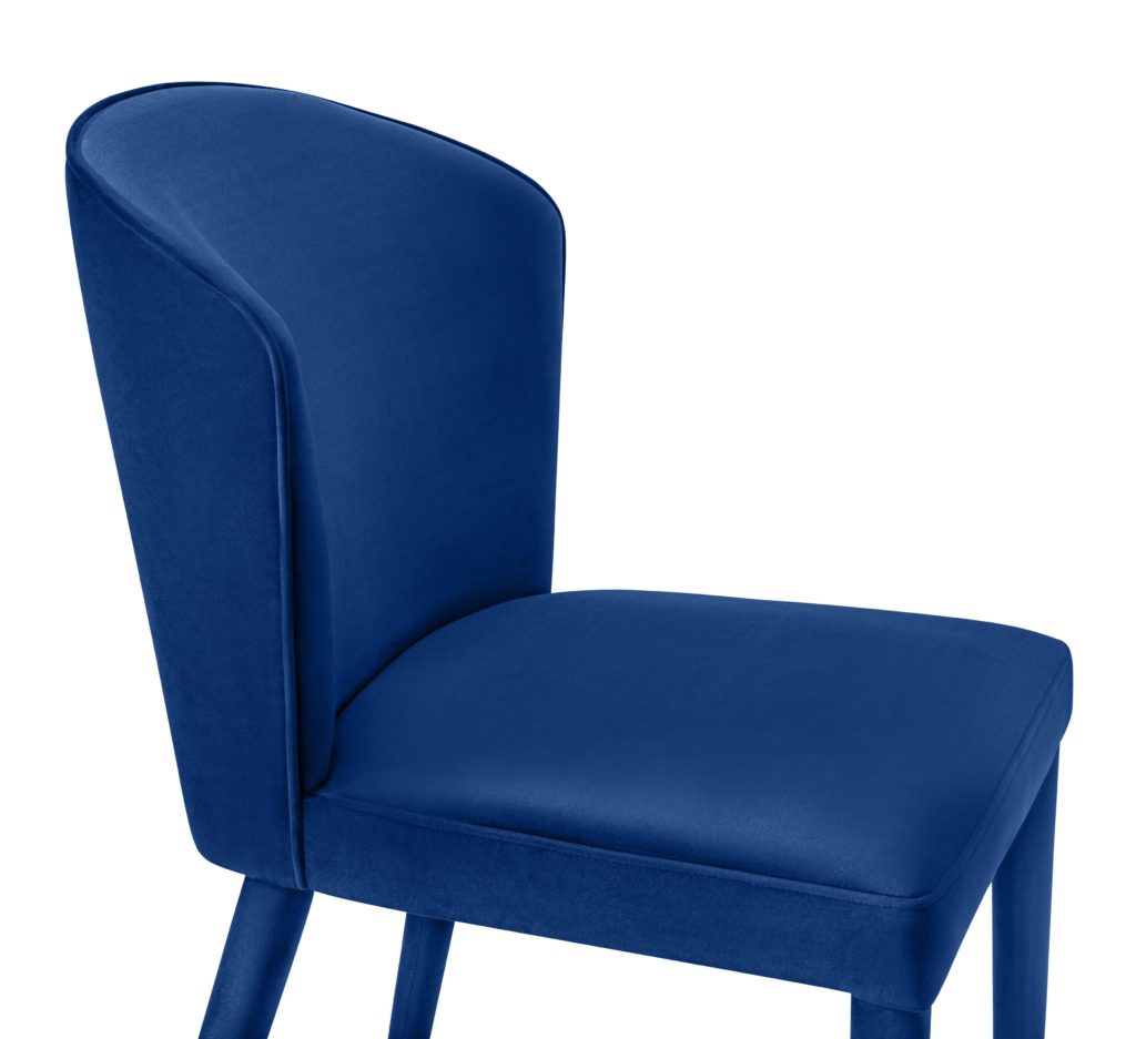 Metropolitan Navy Velvet Chair TOV Furniture