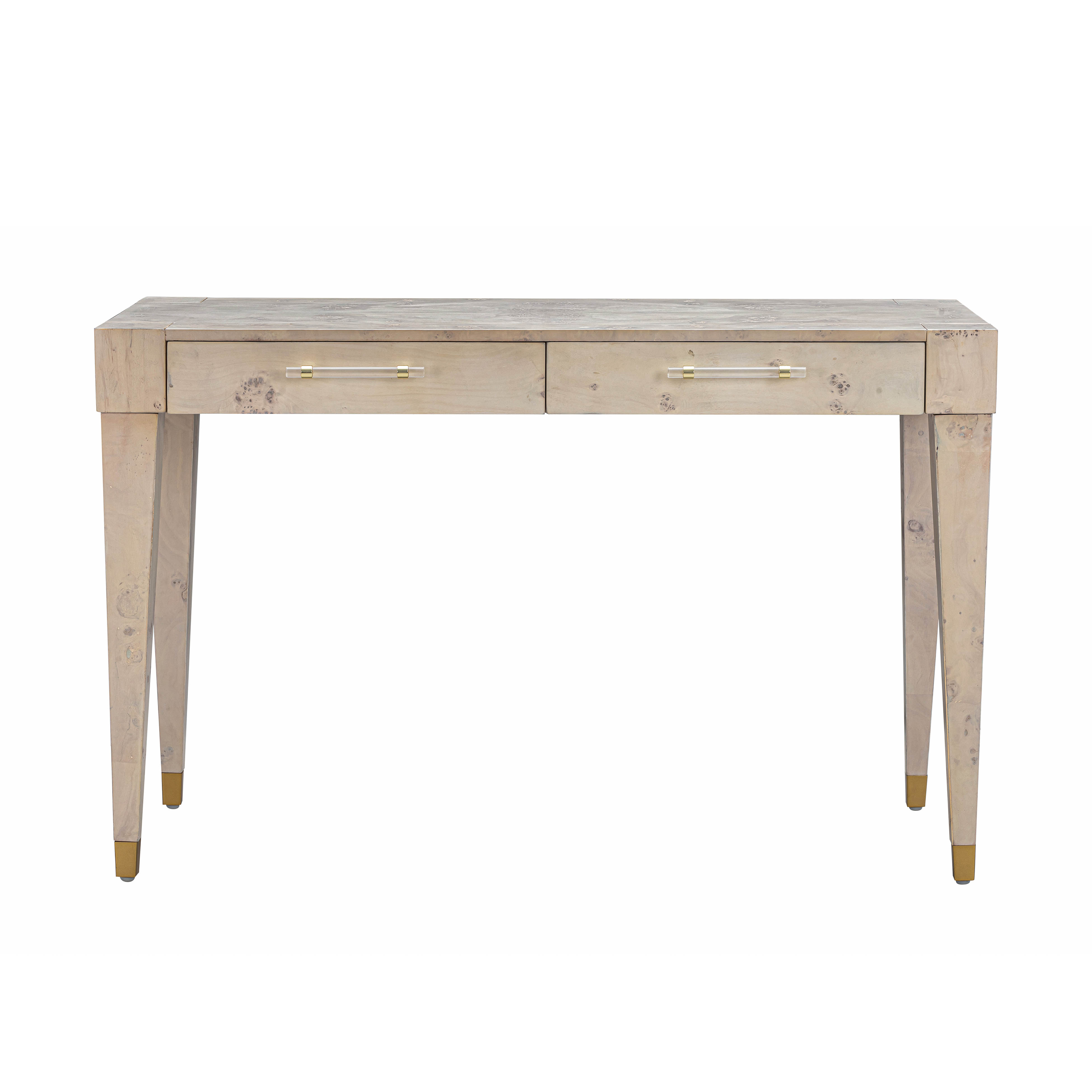 Brandyss White Burl Work Desk TOV Furniture