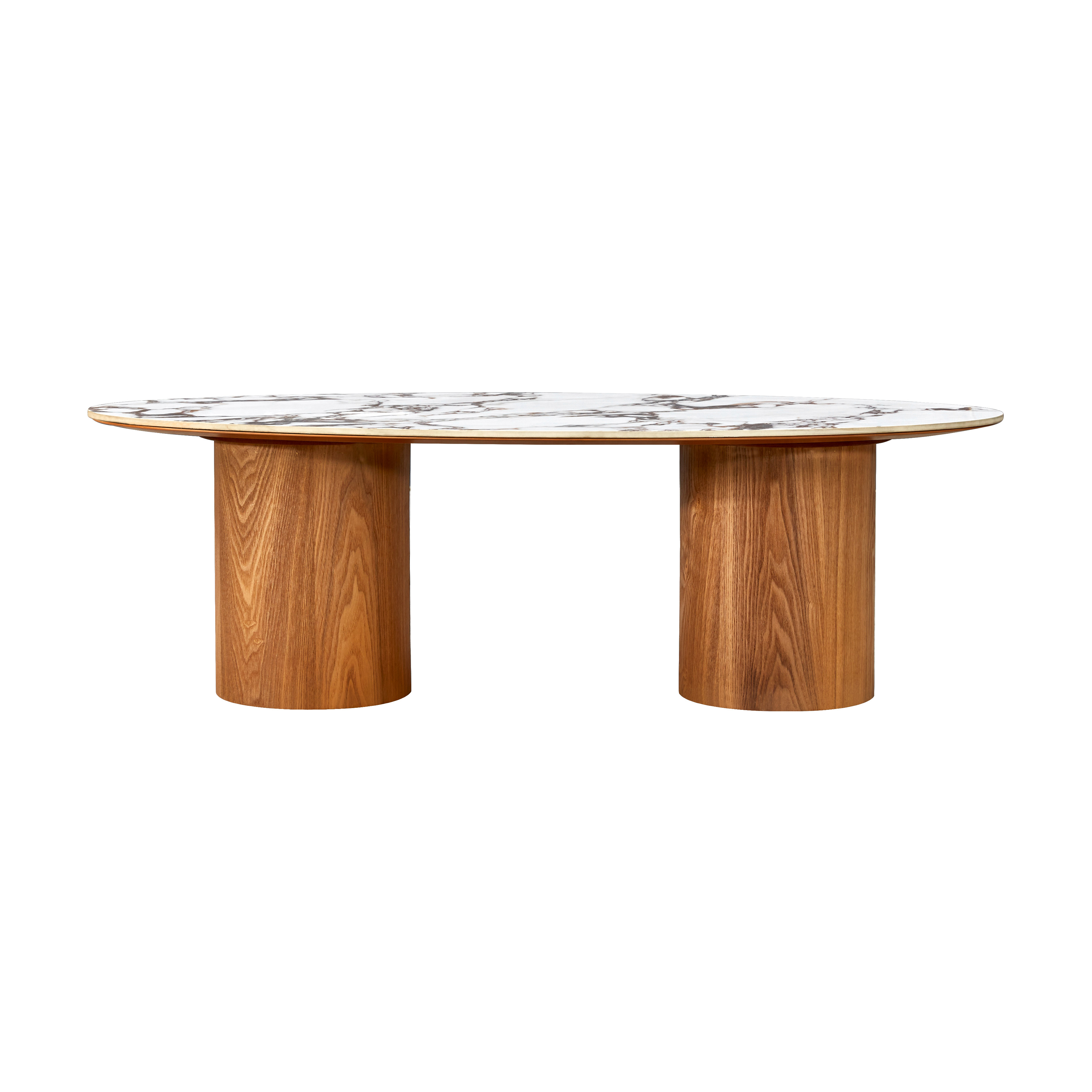 Tamara Marble Ceramic Oval Coffee Table TOV Furniture